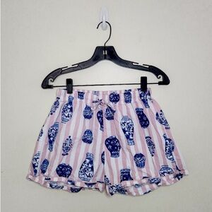 Women's 8 Oak Lane Ginger Jar Grandmillenial Pajama Shorts Sz XS /Small